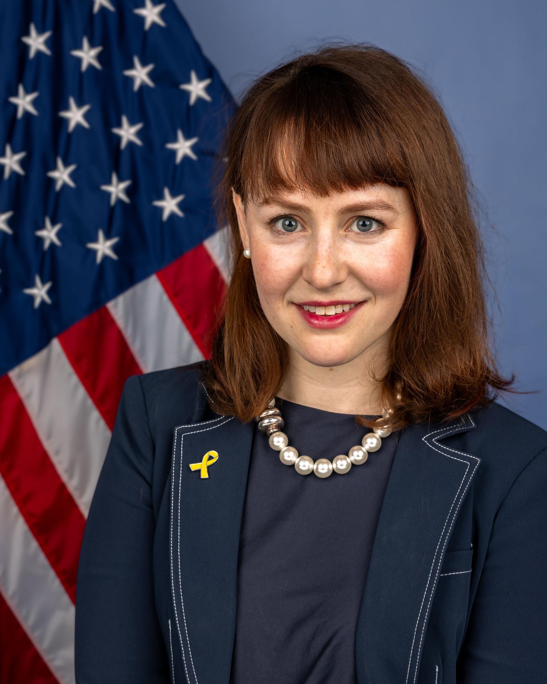 Official portrait of Arielle Roth, Assistant Secretary of Commerce for Communications and Information and Administrator, National Telecommunications and Information Administration (NTIA)